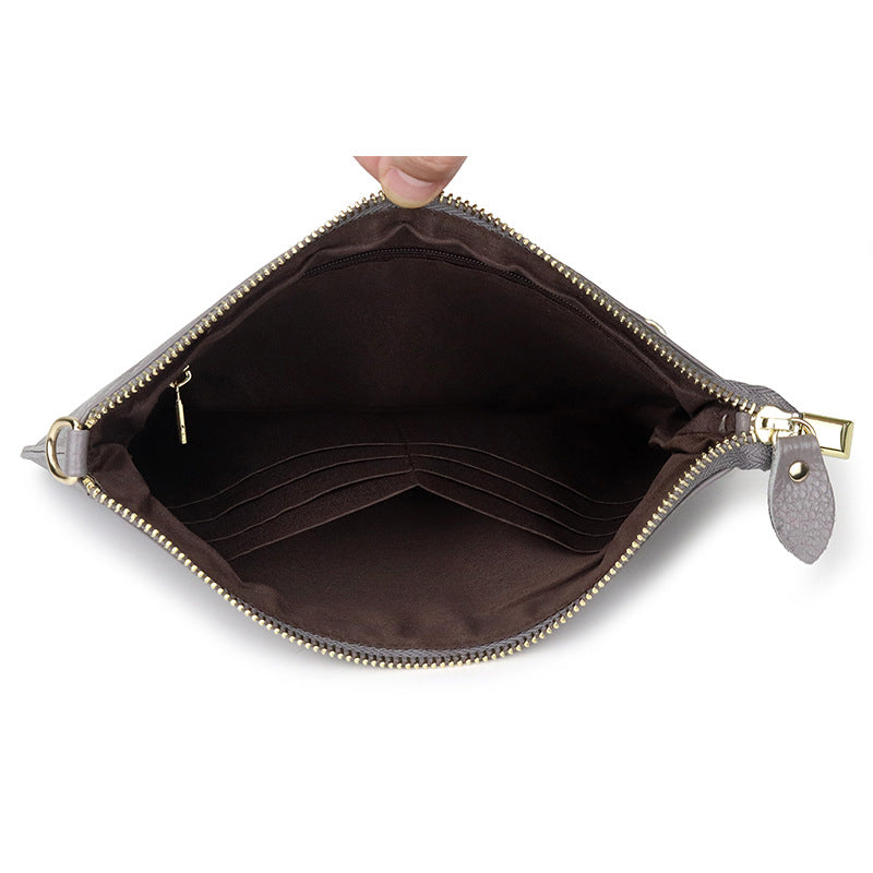 Women's Cowhide Fashion Clutch Soft Leather Shoulder Bags