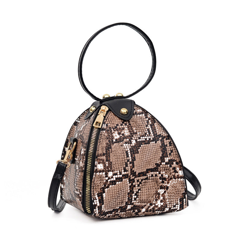 Women's Fashion Leopard Print Triangle Korean Trendy Shoulder Bags