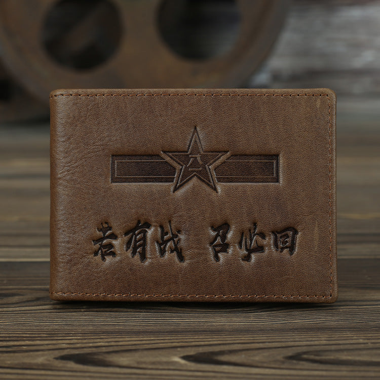 Leather Driving License Comrade In Arms Gift Vintage Card Holder