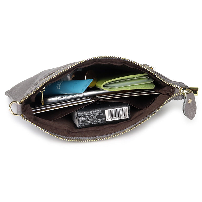 Women's Cowhide Fashion Clutch Soft Leather Shoulder Bags