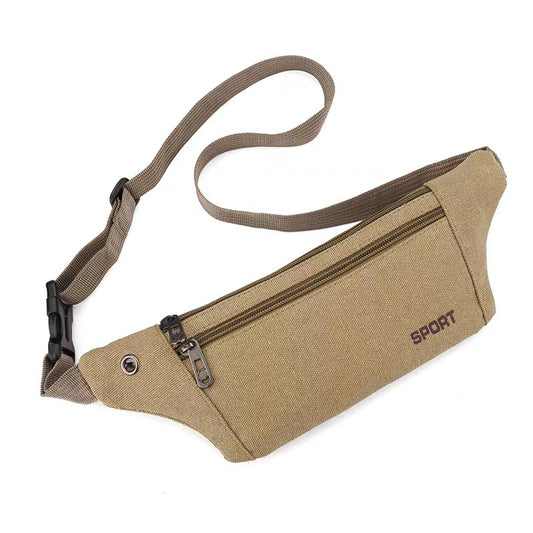 Men's Invisible Canvas Mobile Riding Close-fitting Men's Waist Packs