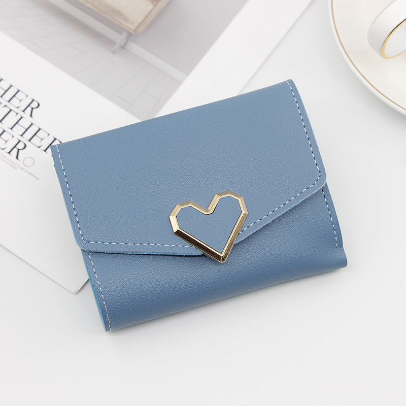 Classy Women's Personalized Fashion Short Heart-shaped Card Holder
