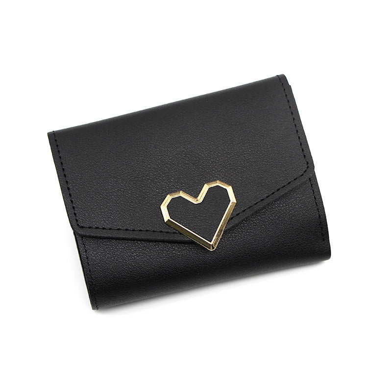 Classy Women's Personalized Fashion Short Heart-shaped Card Holder