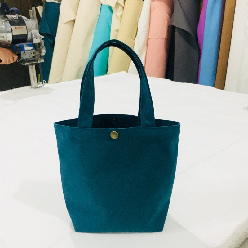 Simple Canvas Bale Of Cotton Lunch Handbags