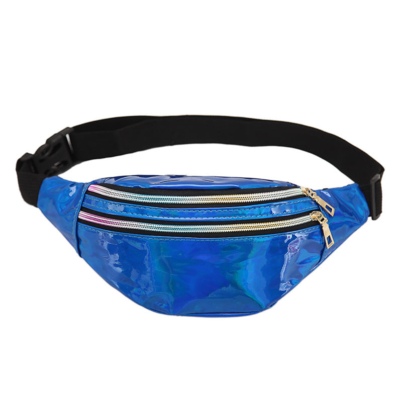 Men's Slouchy Laser Fashionable Sequins Lady Men's Waist Packs