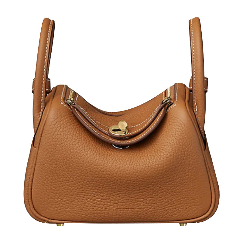 Women's Mini Doctor Cow Leather Portable Medical Handbags