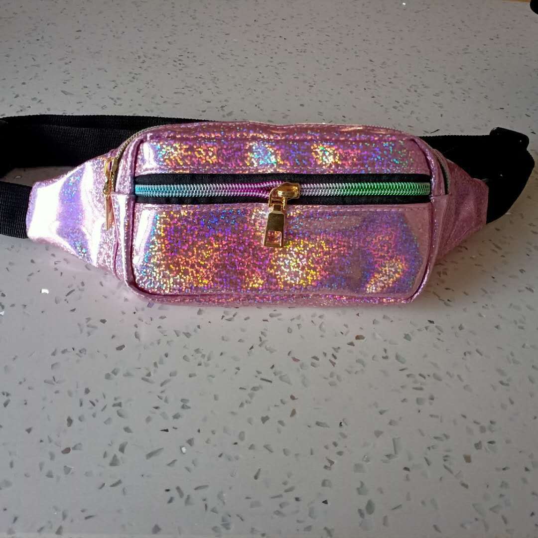 Laser Glossy Mobile Storage Fashion Running Bags