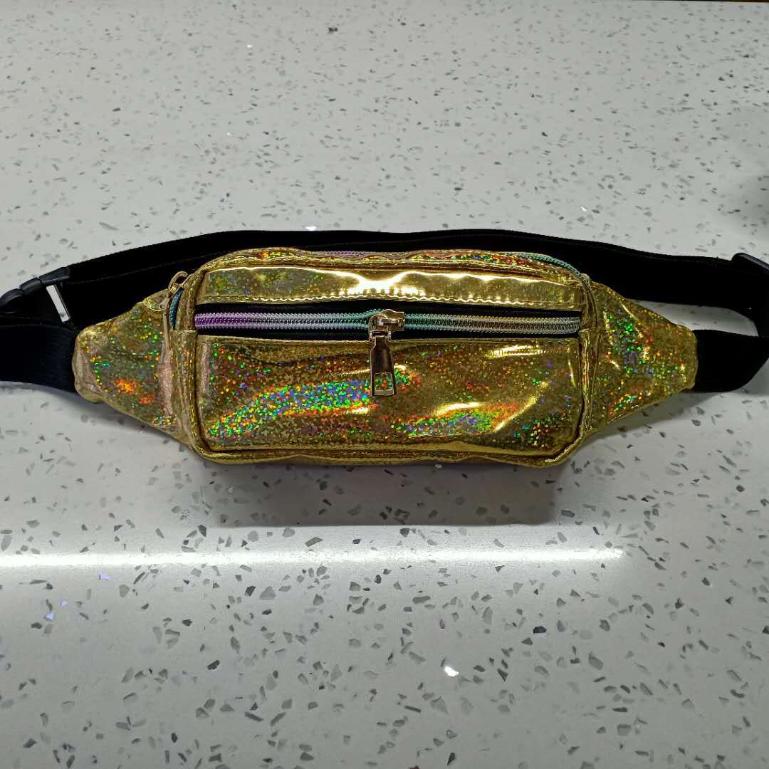 Laser Glossy Mobile Storage Fashion Running Bags