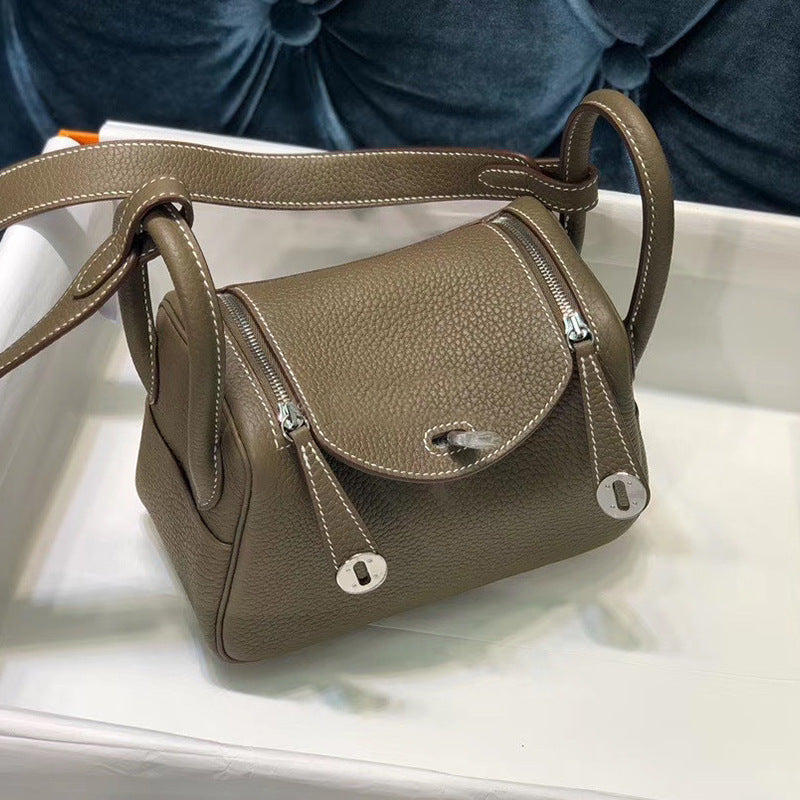 Women's Mini Doctor Cow Leather Portable Medical Handbags