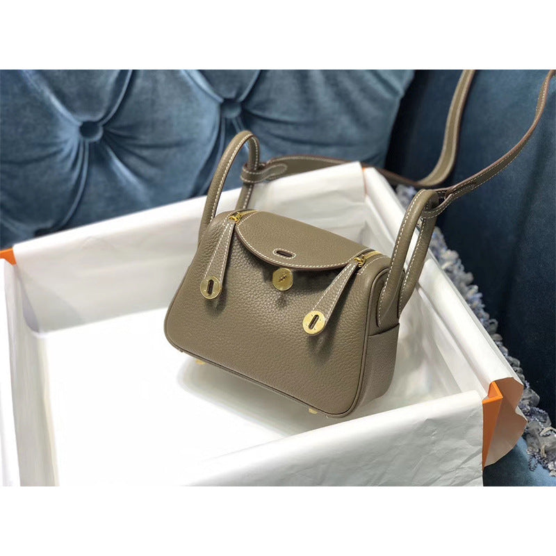 Women's Mini Doctor Cow Leather Portable Medical Handbags