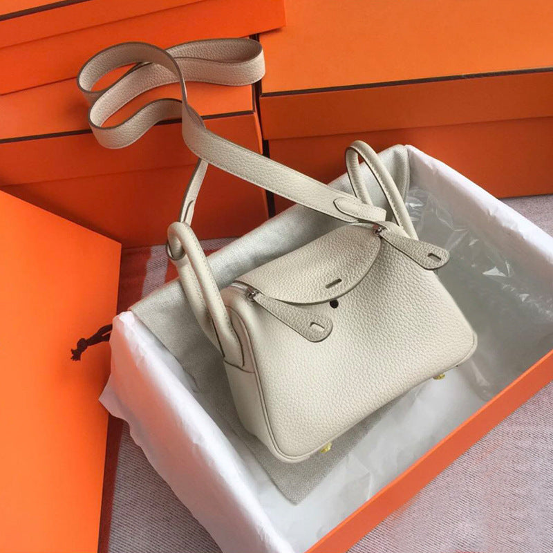 Women's Mini Doctor Cow Leather Portable Medical Handbags