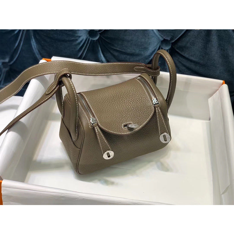 Women's Mini Doctor Cow Leather Portable Medical Handbags