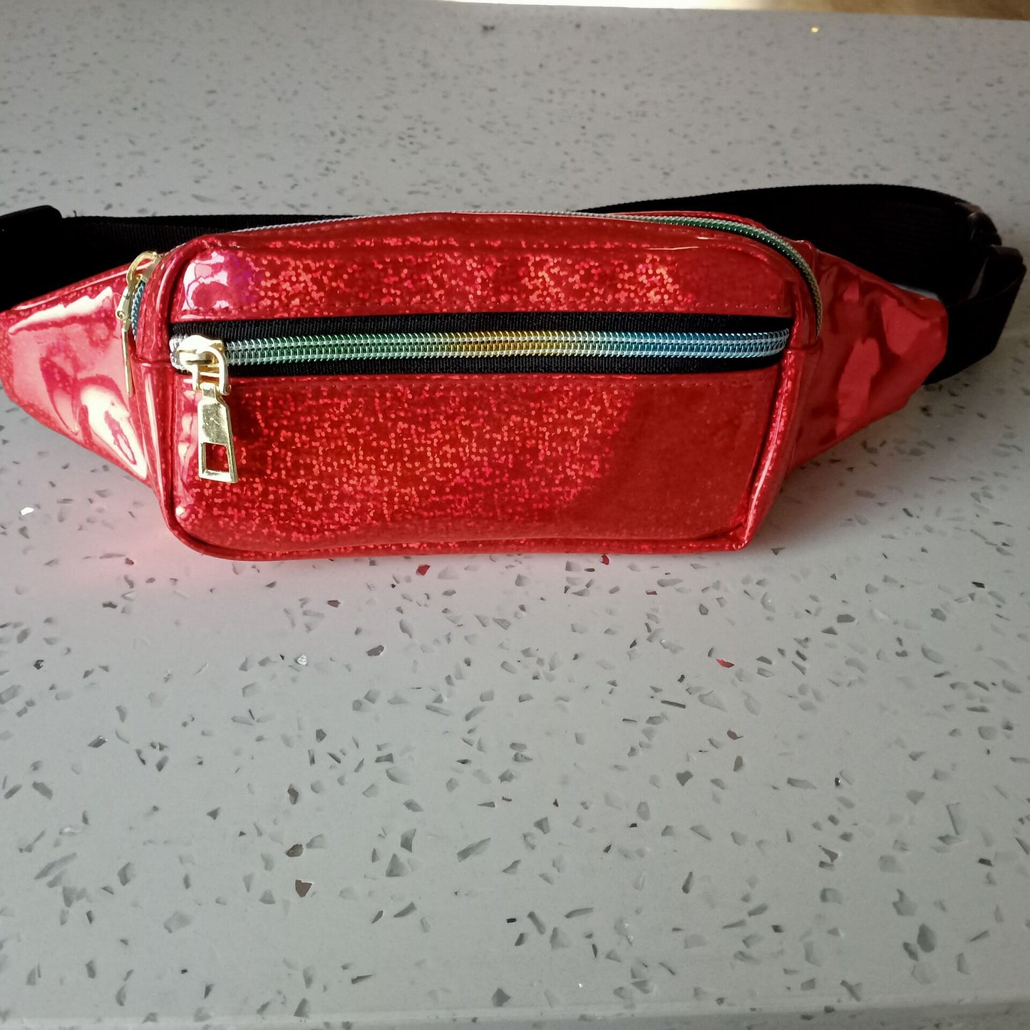 Laser Glossy Mobile Storage Fashion Running Bags