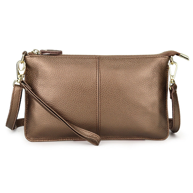 Women's Cowhide Fashion Clutch Soft Leather Shoulder Bags