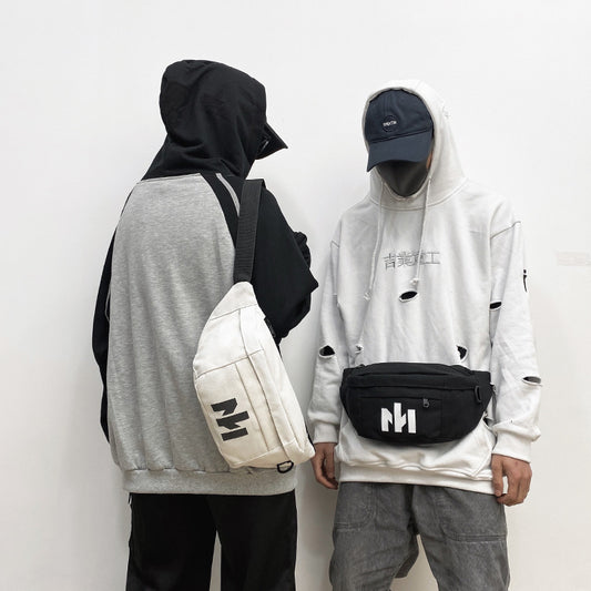 Women's & Men's & Trendy Korean Style Oxford Cloth Men's Chest Bags