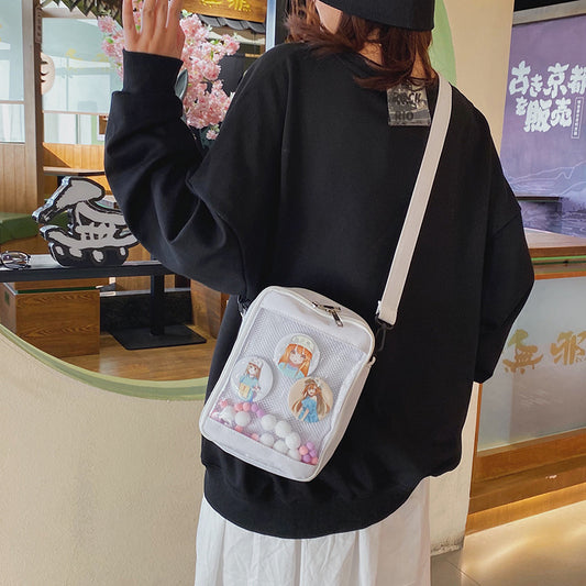 Anime Peripheral Creative Badge Doll Cartoon Funny Crossbody Bags