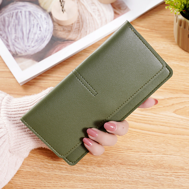 Women's Long Multifunctional Simple Clutch Thin Ladies Wallet