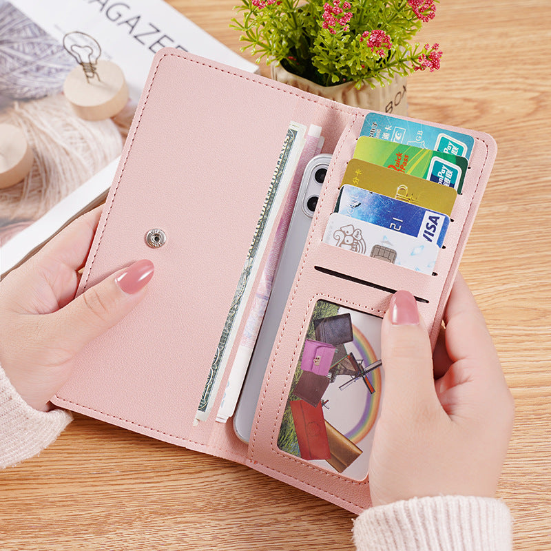 Women's Long Multifunctional Simple Clutch Thin Ladies Wallet