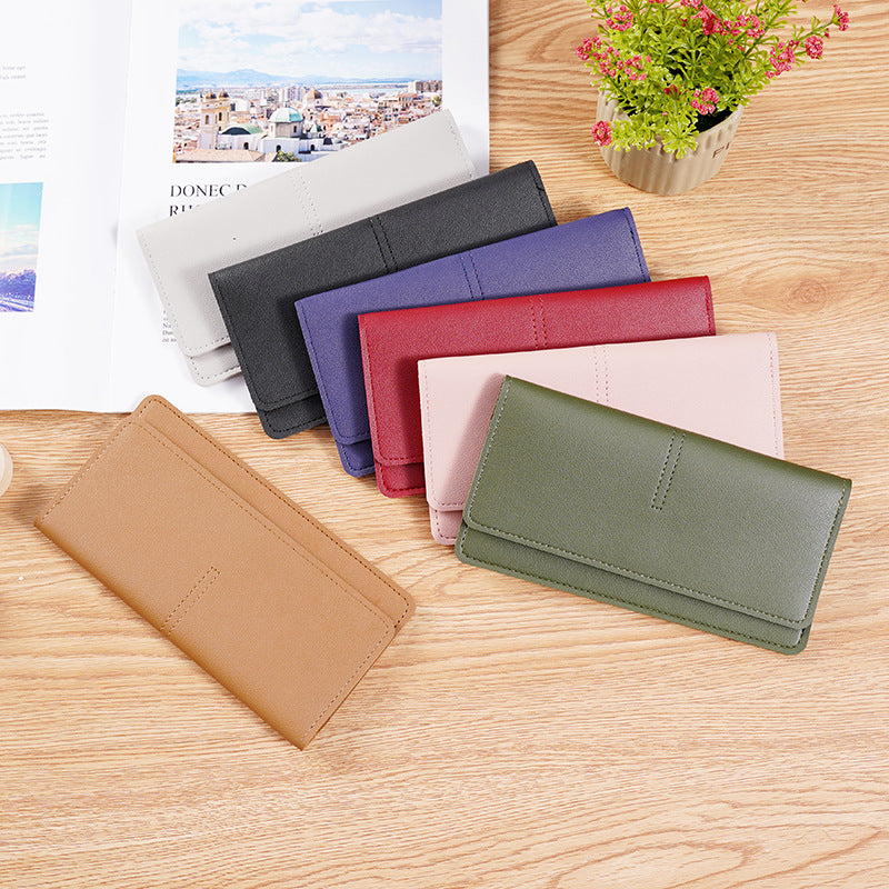 Women's Long Multifunctional Simple Clutch Thin Ladies Wallet