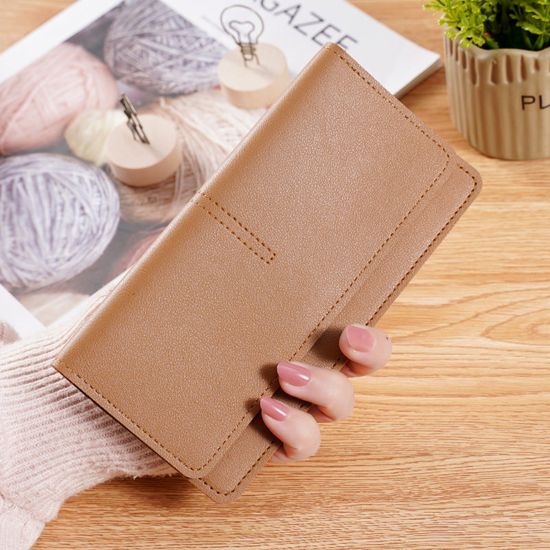 Women's Long Multifunctional Simple Clutch Thin Ladies Wallet