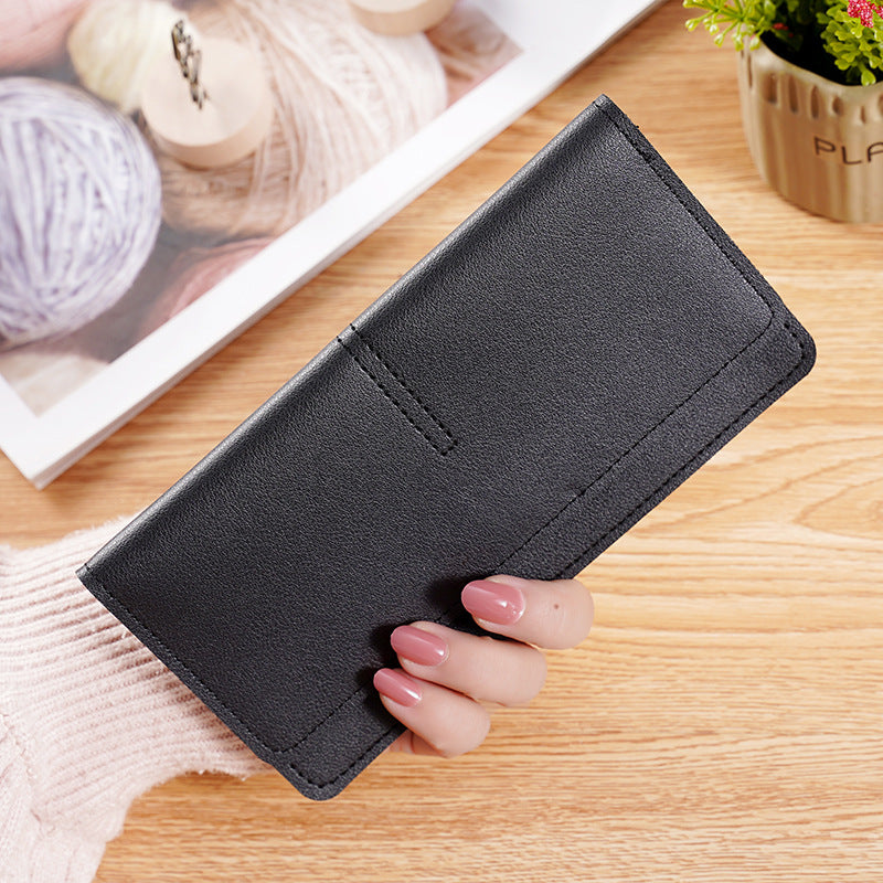 Women's Long Multifunctional Simple Clutch Thin Ladies Wallet