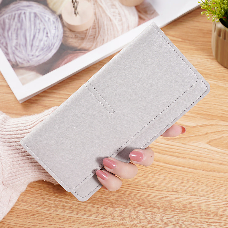 Women's Long Multifunctional Simple Clutch Thin Ladies Wallet