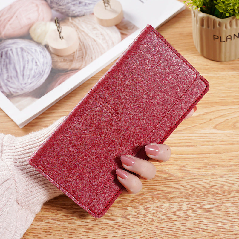 Women's Long Multifunctional Simple Clutch Thin Ladies Wallet