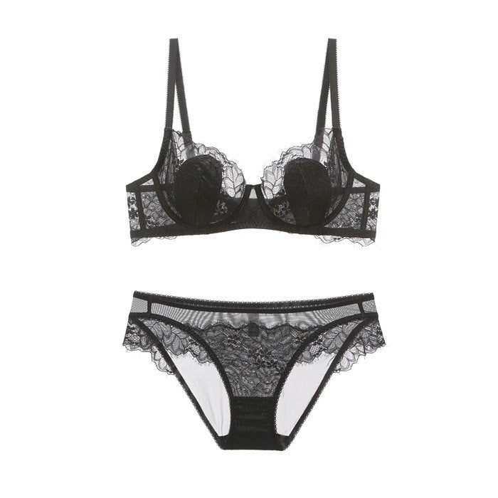 Women's Lace Thin Sexy Eyelash Breathable Comfortable Lingerie Sets