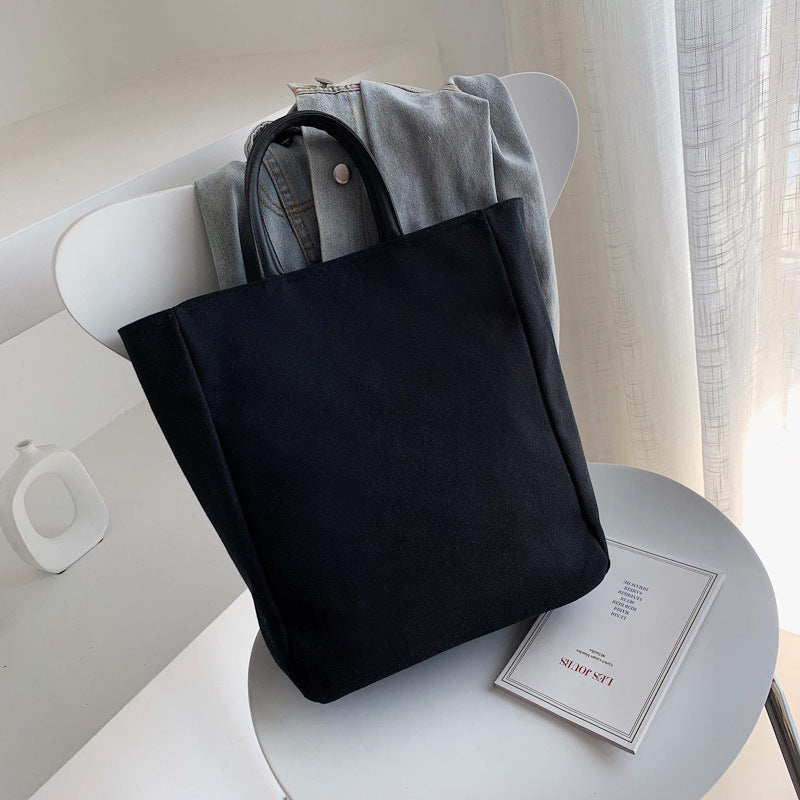 Simple Canvas Female Temperament White-collar Worker Handbags