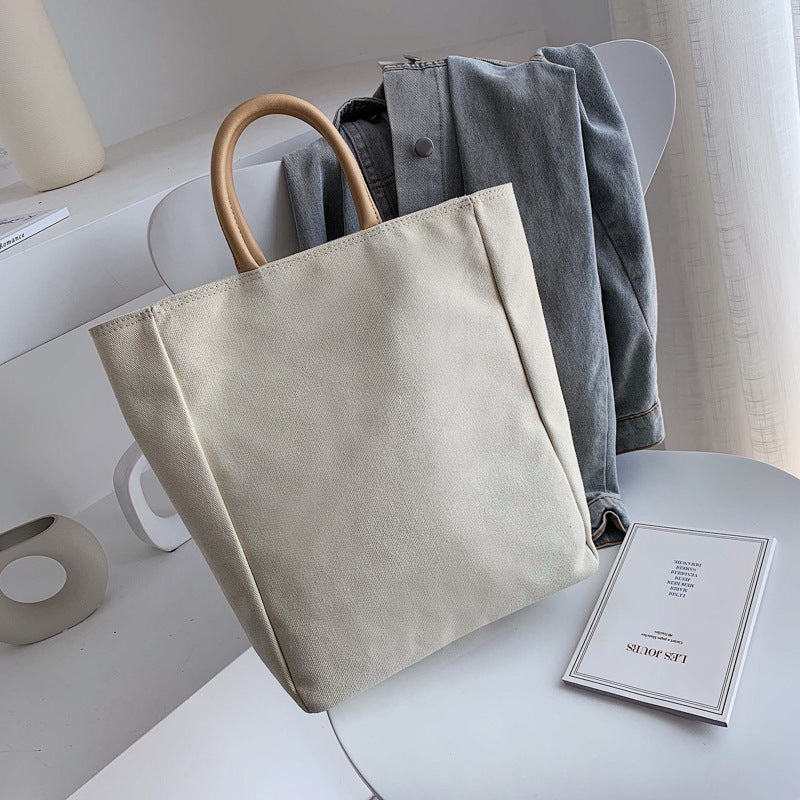 Simple Canvas Female Temperament White-collar Worker Handbags