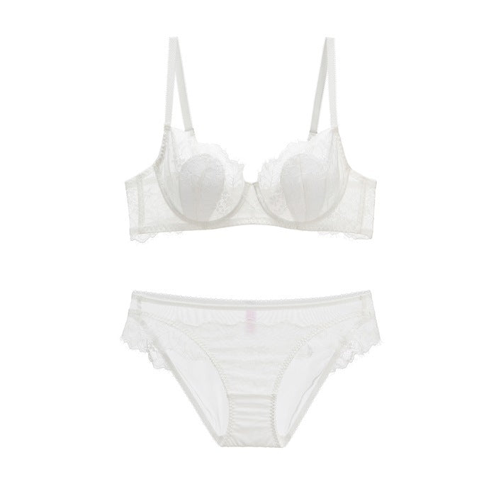 Women's Lace Thin Sexy Eyelash Breathable Comfortable Lingerie Sets
