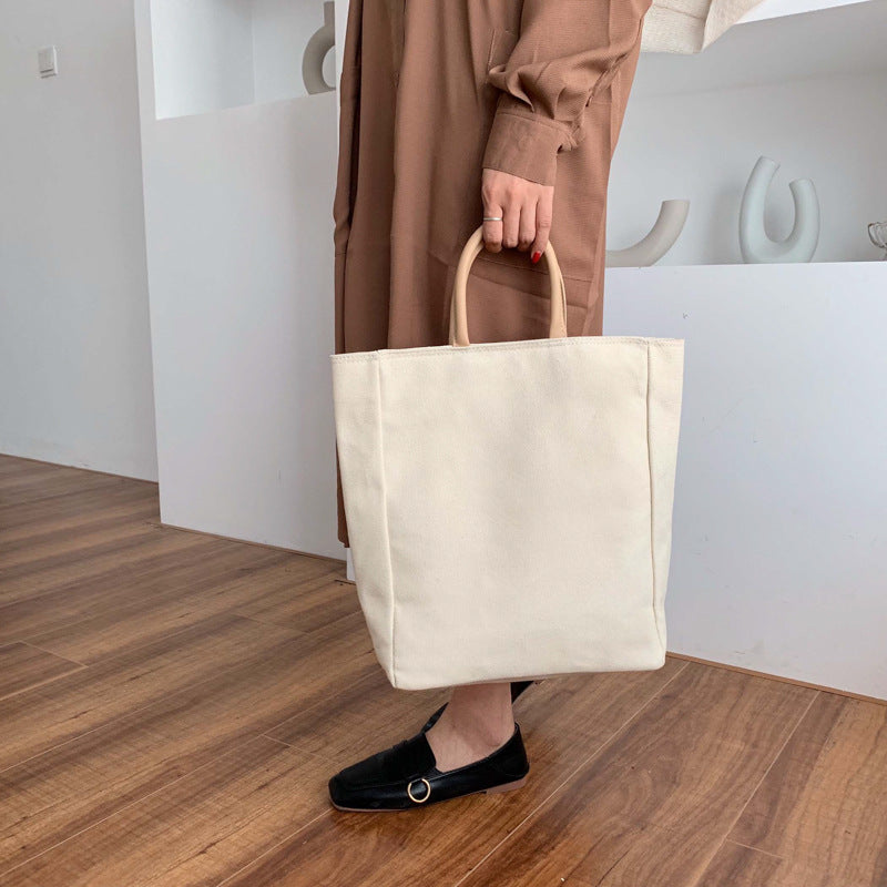 Simple Canvas Female Temperament White-collar Worker Handbags