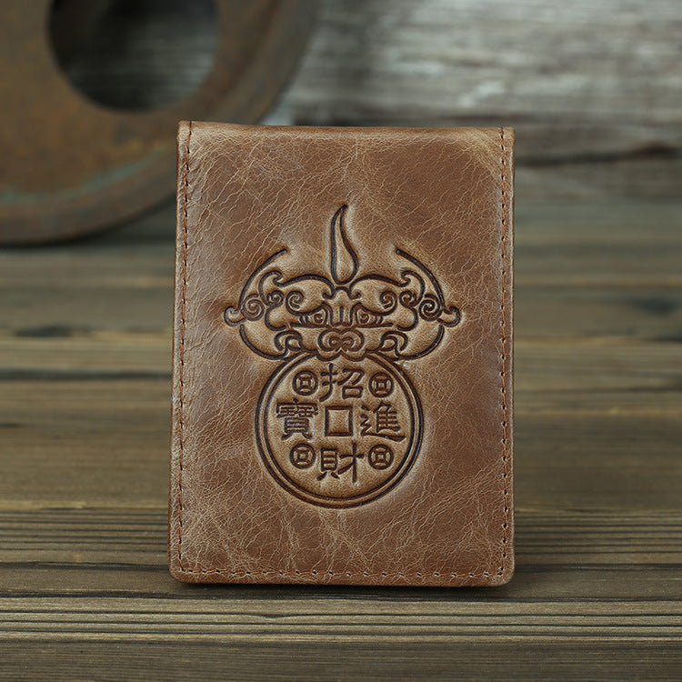 Leather Driving License Comrade In Arms Gift Vintage Card Holder