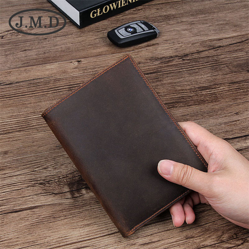 Passport Wrapper Crazy Horse Multiple Slots Card Holder