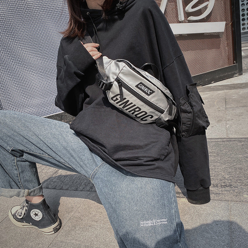 Men's Cool College Fried Street Fashion Men's Chest Bags