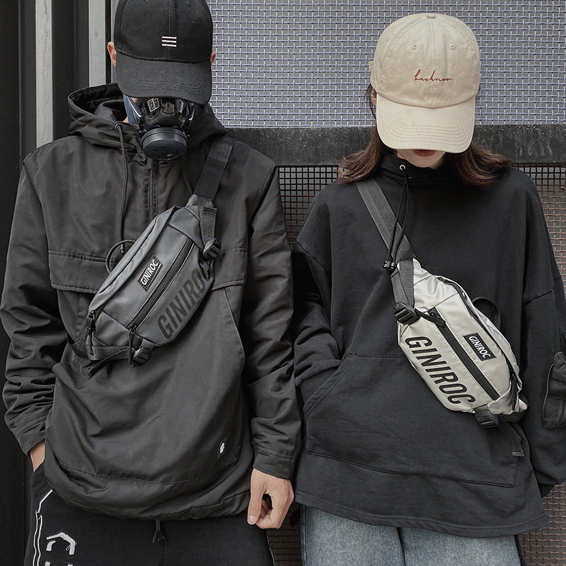Men's Cool College Fried Street Fashion Men's Chest Bags