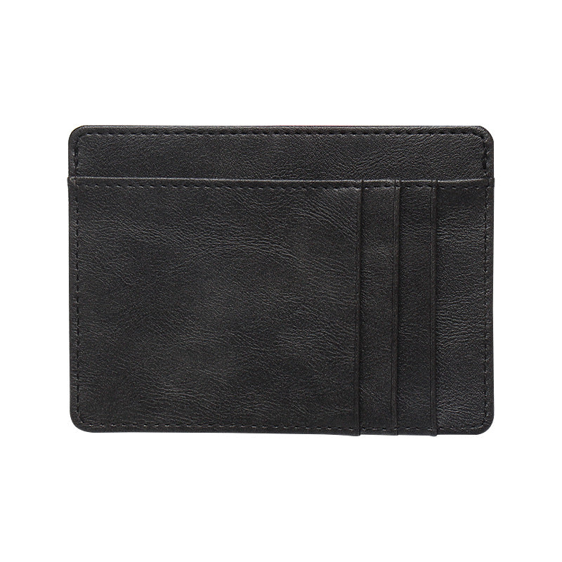 Men's Leather Degaussing Bank Protective Cover Lightweight Card Holder