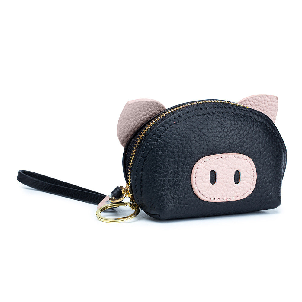 Women's Cute Pendant Cartoon Mini Hand Genuine Coin Purses