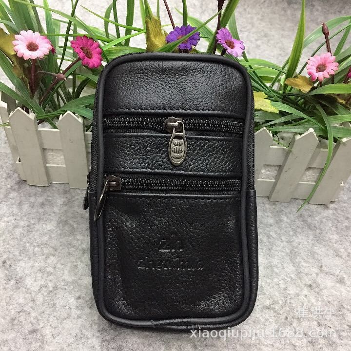 Men's Retro Fashion Genuine Leather Leisure Multifunctional Men's Waist Packs