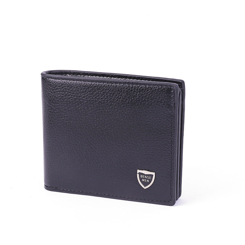 Men's Short Chic With Driver Horizontal Blue Men's Wallets