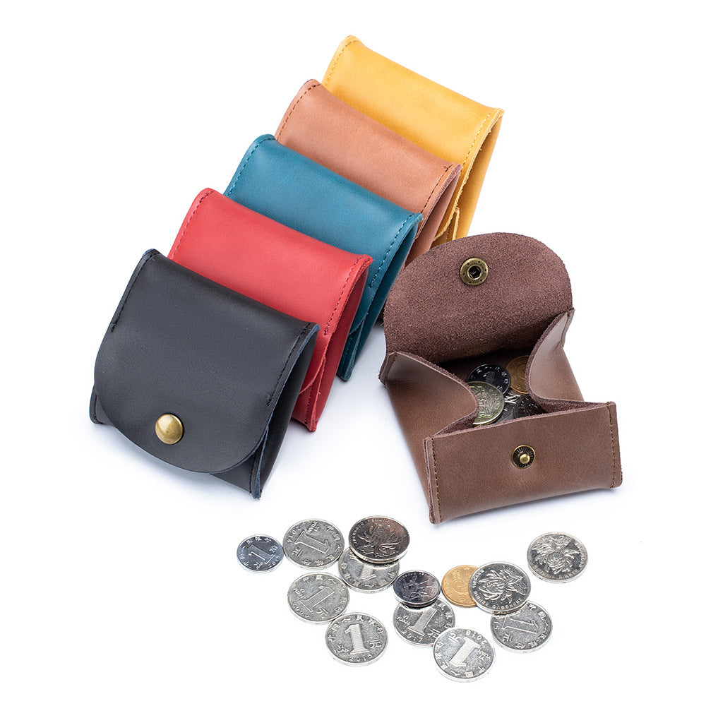Versatile Cowhide Mini Earphone Genuine Leather Coin Purses