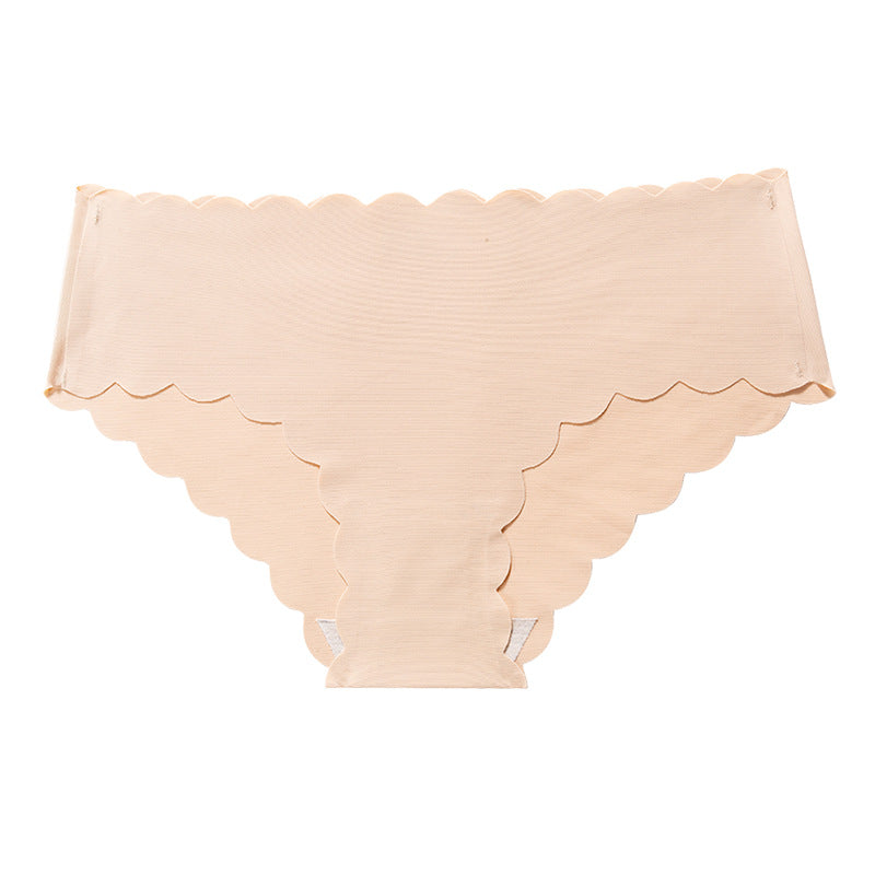 Women's Edge Ice Silk Seamless Purified Cotton Panties