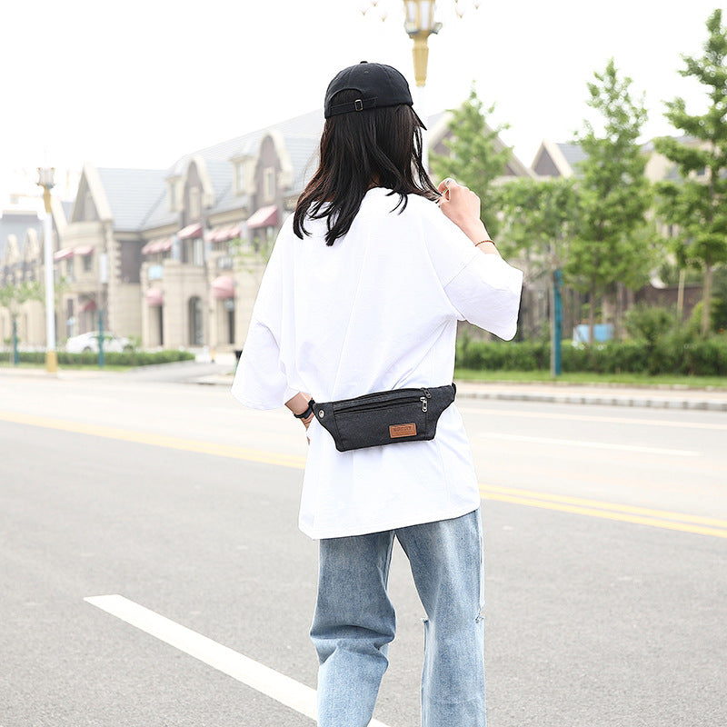 Men's Multifunctional Cycling Running Canvas Invisible Fashion Men's Waist Packs