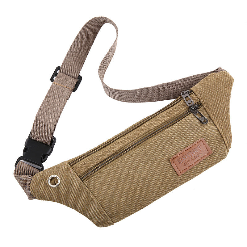 Men's Multifunctional Cycling Running Canvas Invisible Fashion Men's Waist Packs