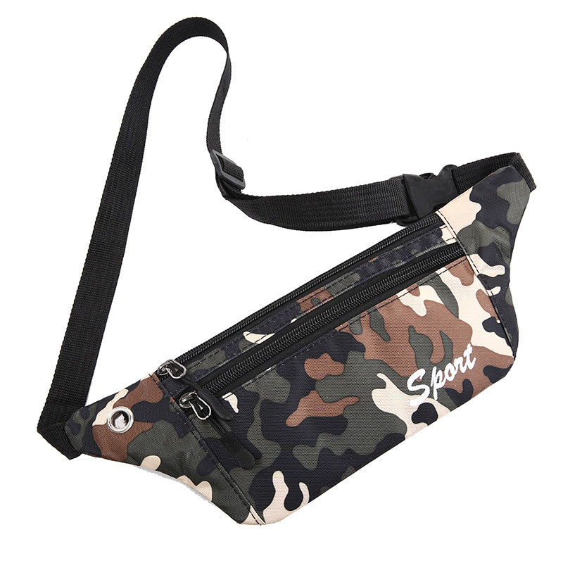 Men's Personalized Camouflage Waterproof Running Cashier Mobile Men's Waist Packs