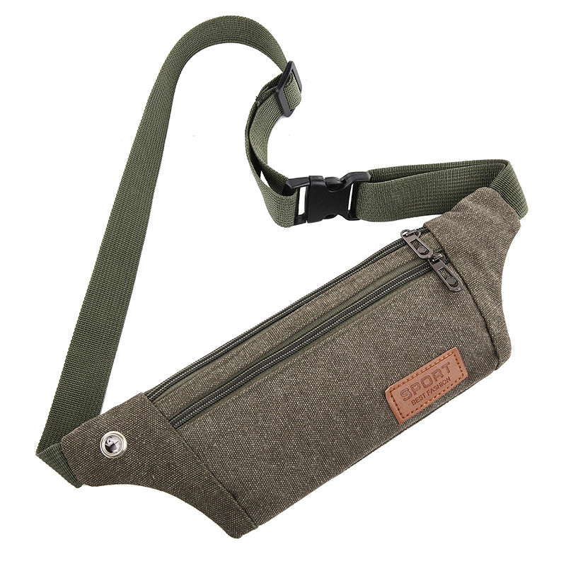 Men's Multifunctional Cycling Running Canvas Invisible Fashion Men's Waist Packs