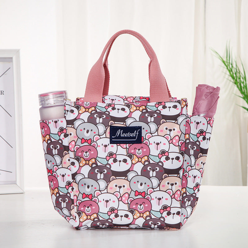 Zipper Lunch Box For Moms Oxford Cloth Handbags