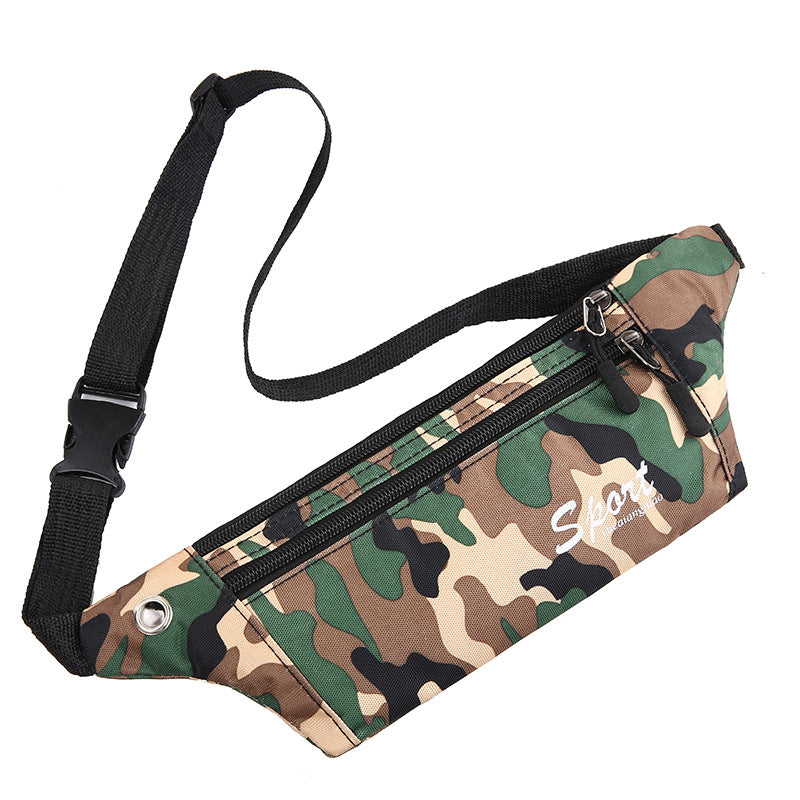 Men's Personalized Camouflage Waterproof Running Cashier Mobile Men's Waist Packs