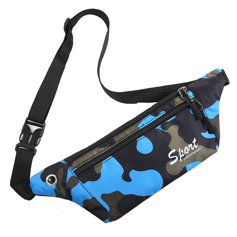 Men's Personalized Camouflage Waterproof Running Cashier Mobile Men's Waist Packs