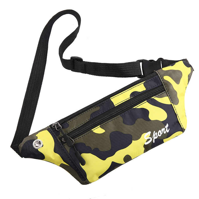 Men's Personalized Camouflage Waterproof Running Cashier Mobile Men's Waist Packs